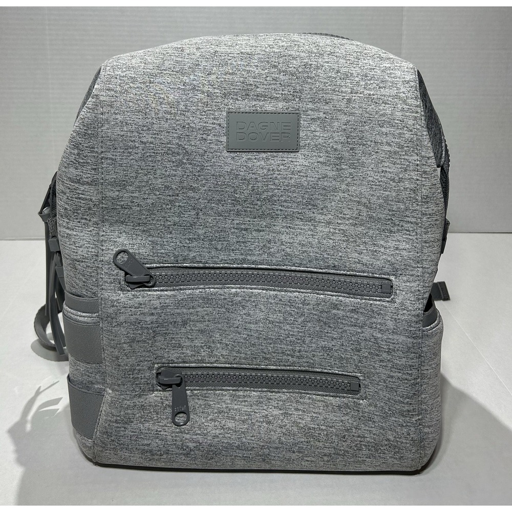 Dagne Dover Backpack Indi Diaper Bag Heather Grey Travel Pack Baby Sack Large
